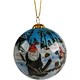 blue christmas interior painting ball-christmas decoration desk